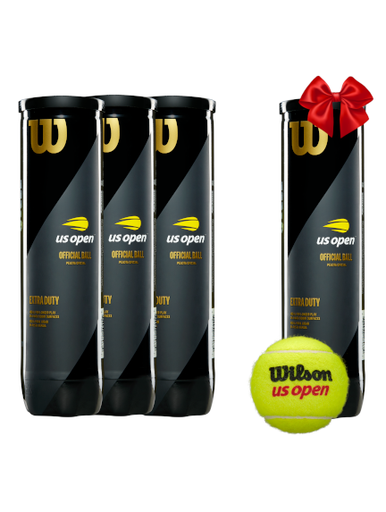 WILSON US OPEN teniso kamuoliukai 3+1